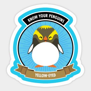 Yellow-Eyed Penguin - Know Your Penguins Sticker